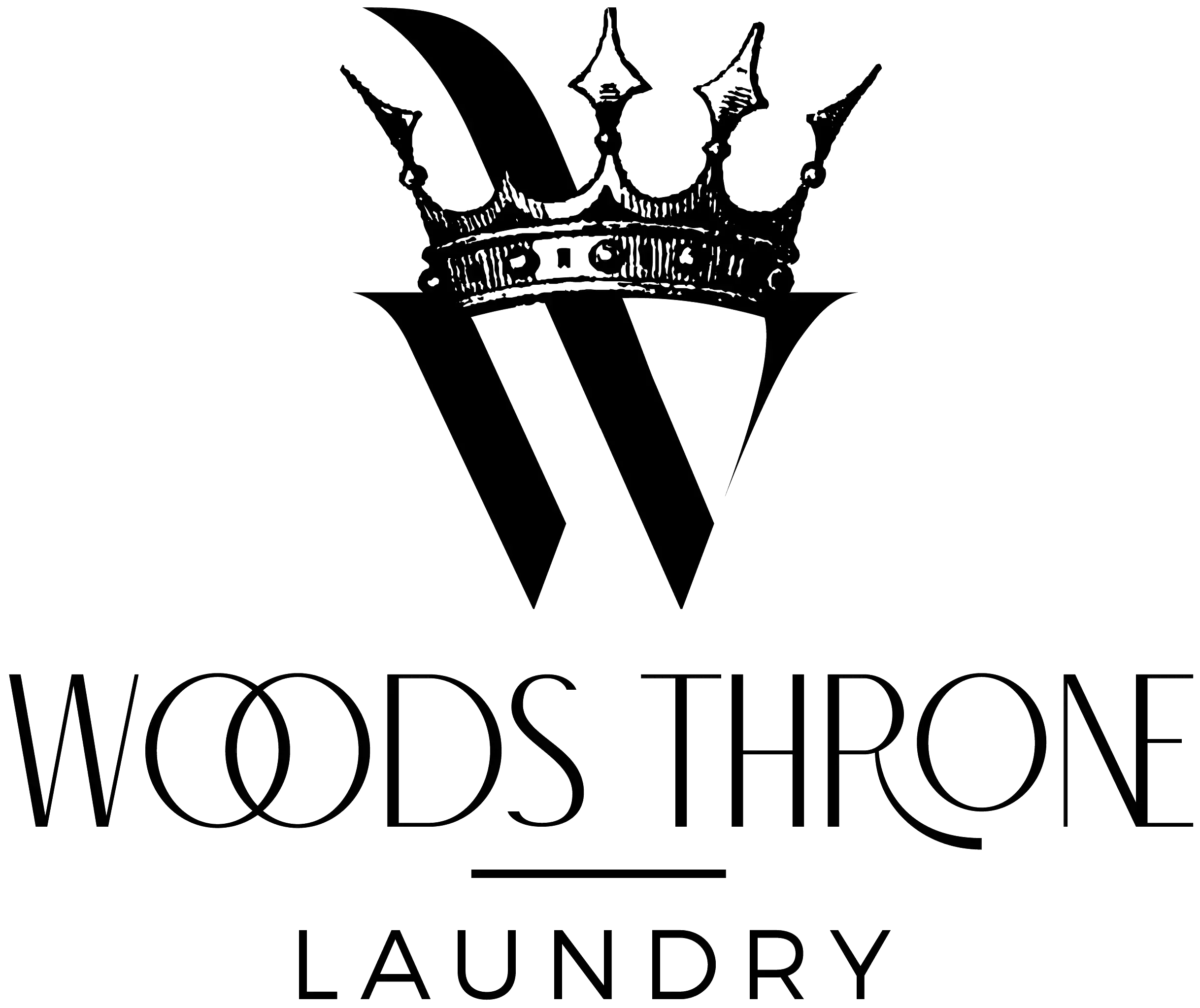 Woods Throne Laundry Good Uniform Logo